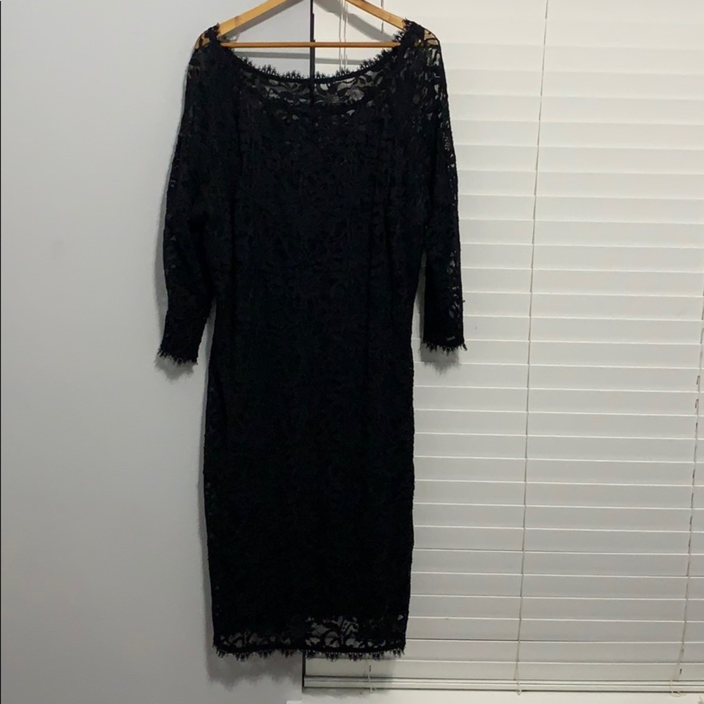 Black lace dress